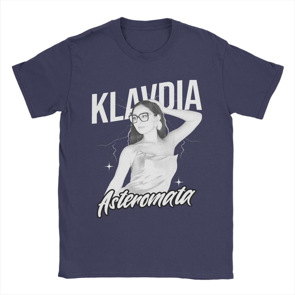 Klavdia Asteromata Eurovisions Greece 2025 Tee Shirt for Men Women Graphic Printed T Shirts Song Contest Cotton Clothes
