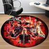 1pc Rammstein Music Office Round Area Rug, Indoor Mat Suitable For Office, Under Office Chairs Bedroom Living Room Home Decor, Room Deco