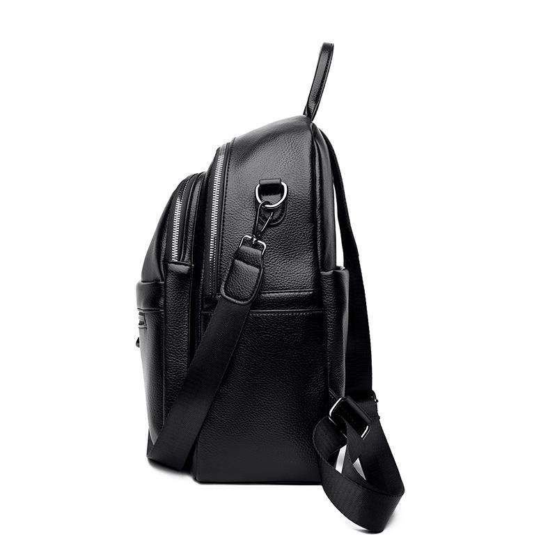 PU Backpack Women's Multi-function Shoulder Bag Large Capacity Travel Commuter Backpack