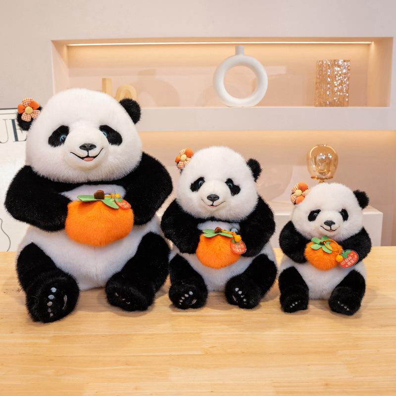New Giant Panda Doll Flower Panda Plush Toy Doll Backpack Doll Same Birthday Gift In Chengdu
