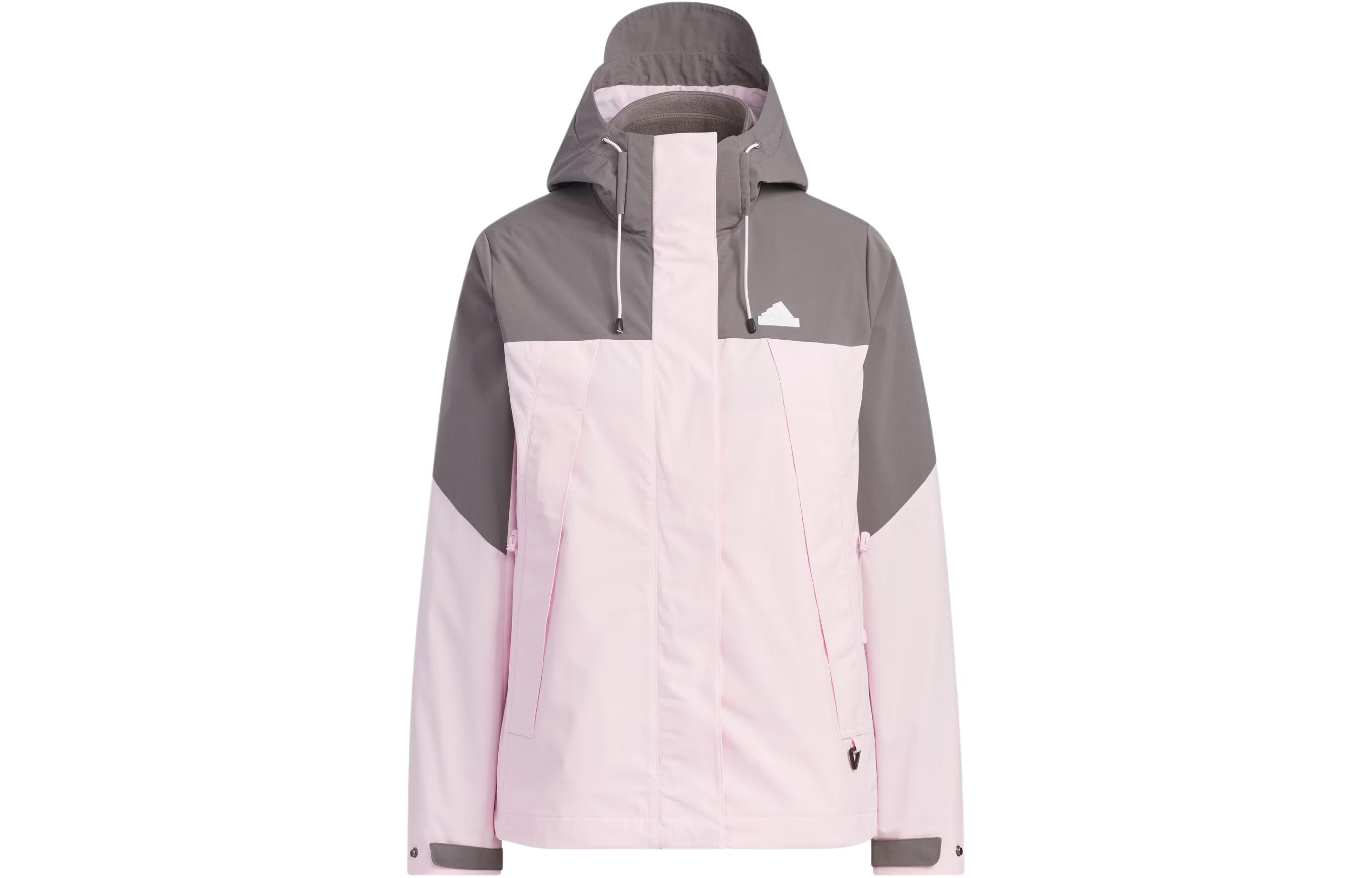 Adidas CITY ESCAPE 3 in 1 Fleece Jacket Jackets & Coats Women s Clear Pink JE8588 S