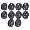 10 PCS Universal Bearing Pulley Wheel Nylon Black Wearable Abration Bearing Pulley Wheel for Gym