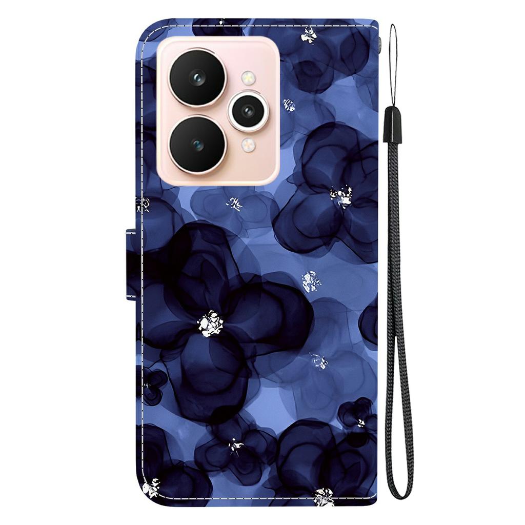 For Realme 15 Pro 5G/15 5G Wallet Case Pattern Printing Leather Stand Phone Cover with Strap