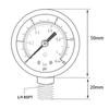 1/4 Inch BSPT Air Pressure Gauge 0-60PSI Water Pressure Meter TS-Y504 For Radial Mounted Measuring Instrument Compressor Gauge
