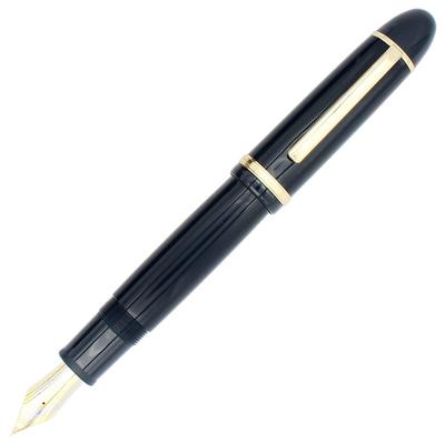 Gullor X159 Fine Nib Fountain Large Gold Gift Dark Blue Pen, Acrylic, Size, Trim, Boxed,