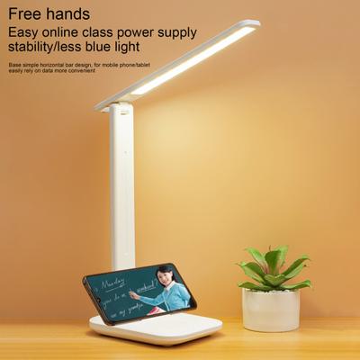 Lampă de birou pliabilă cu control tactil cu 3 moduri de reglare, lumină de lectură cu LED, reîncărcabilă prin USB, pentru decorarea casei