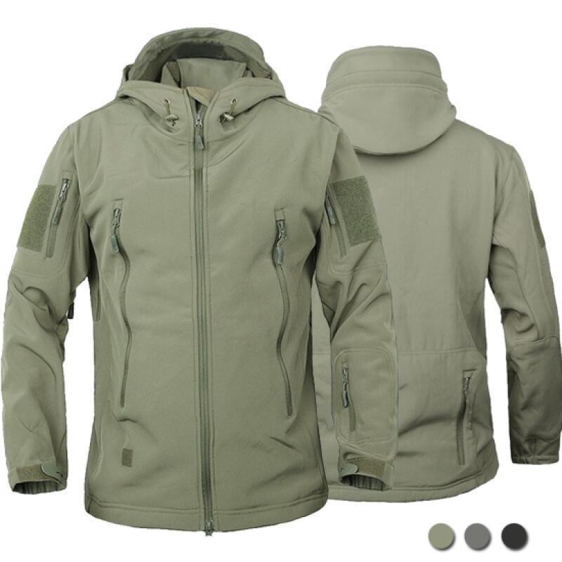 Herren Militärjacken Herren Soft Taktische Wasserdichte Windjacke Herren Armee Kampfjacke Herren Kapuzen Bomberjacken