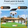 Solar Camera for Home Outdoor Use, Waterproof and Dustproof, Wiring-free, Three-screen Monitoring
