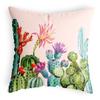 Flamingo Cactus Pillow Velvet Light Luxury Plush Cushion Office Home Simple Fashion Cushion