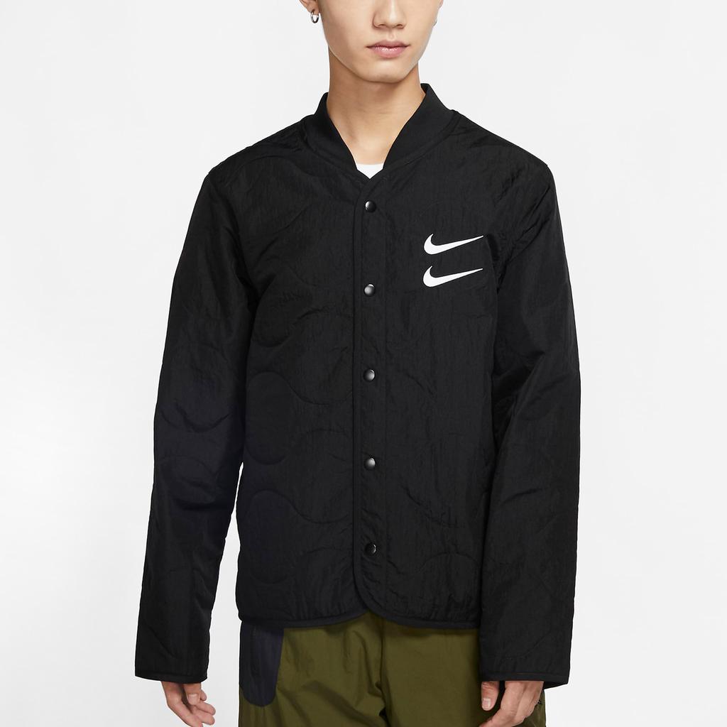 Nike Nsw Swoosh Long Sleeve Single Breasted Jacket Men Jacket Black CU3923-010