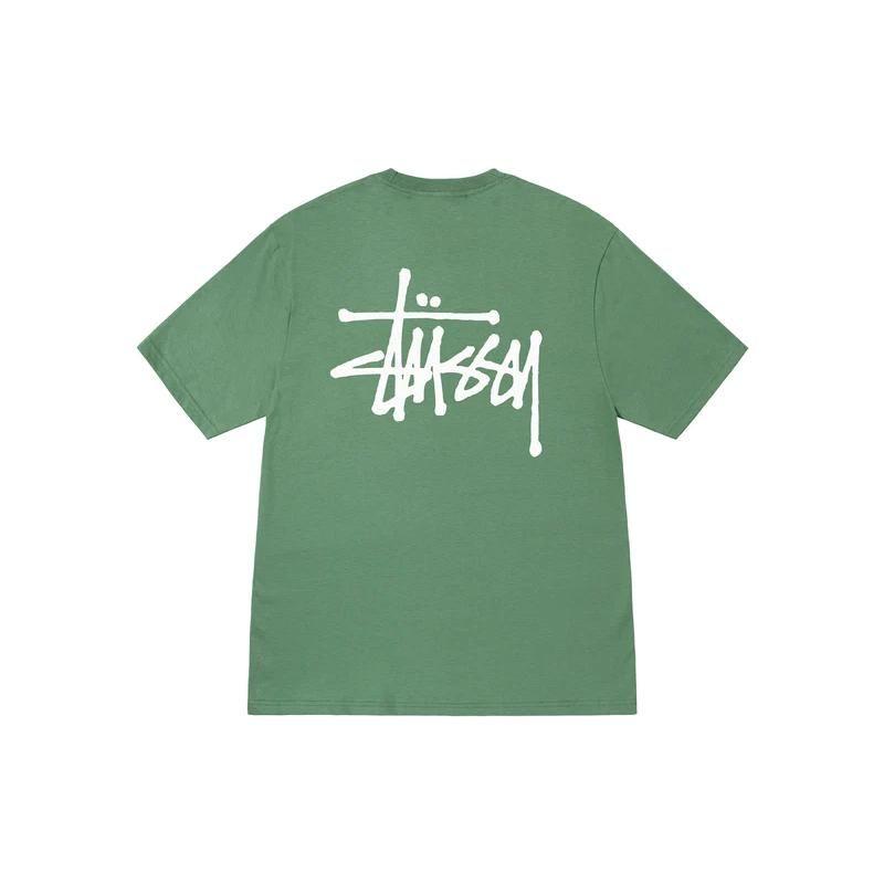 Stussy Classic Basic Printed Short Sleeve T-Shirt Unisex Tops Black 1904257-1