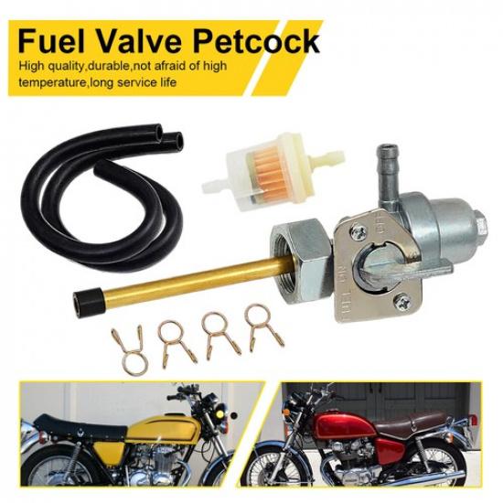 For Honda 1988-2000 FourTrax 300 TRX300 1985-88 TRX250 68-73 CB350 Fuel Petcock