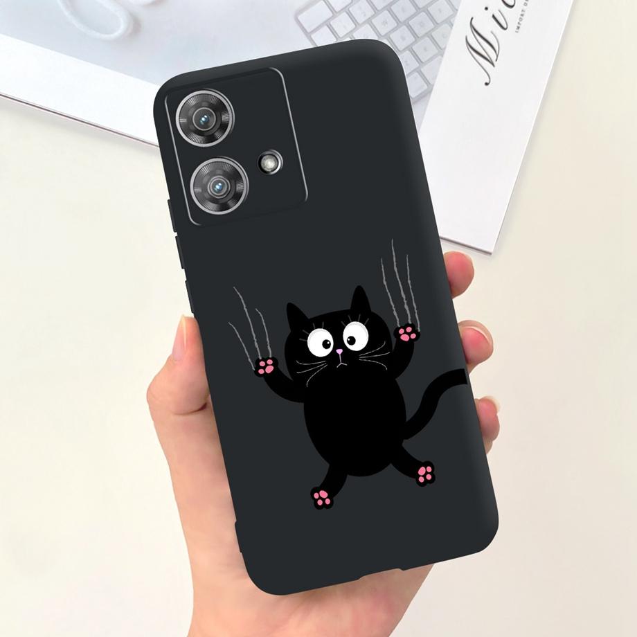 Etui do Motorola Moto Edge 40 Neo 5G Fajny Styl Miękki Silikon Guma Odporne na Uderzenia Pokrowiec na Telefon Wzór Kreskówkowy Fundas Edge40 Neo