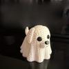 The Perfect Choice for Knitted Ghost Dog Statues, Halloween Ghost Dog Ornaments, and Ghost Puppy Halloween Ambiance Decorations