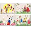 Korean Folk Painting Minhwa Puzzle Set for Seniors - Cognitive Health & Dementia Prevention Gift (4 Designs, 35 Pieces Each)