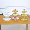 Three-layer Mini Dessert Cake Stand Non-toxic Dollhouse Model Cake Stand Miniatures  Birthday Gift