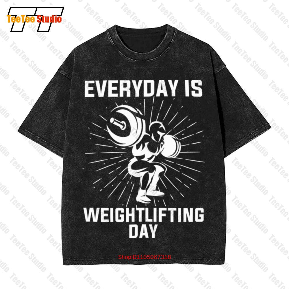 Weightlifting Weightlifter Barbell Clean Jerk Snatch Vintage Oversized T-Shirt GL3Y