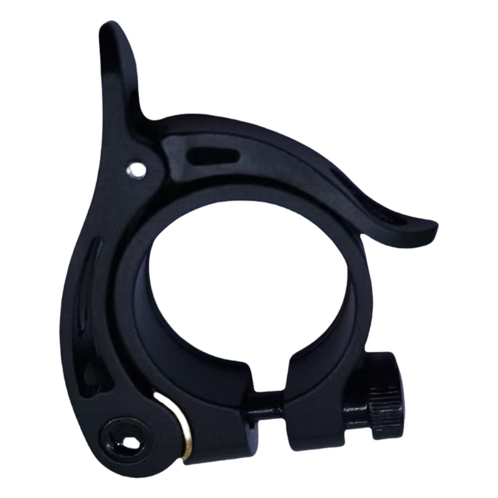 Quick Release Seat Clamp 31.8mm for Mountain Bike, Lightweight for Road Bike, Accessories Aluminum чёрный