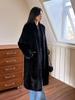 Winter Faux Fur Mink Coat for Women: V-Neck, Long Style, Young & Stylish