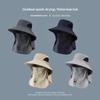 1pc Summer Breathable Detachable Sun Hat for Women Men,outdoor UV Protection Outdoor Hunting Bucket Cap for Hiking Camping Visor