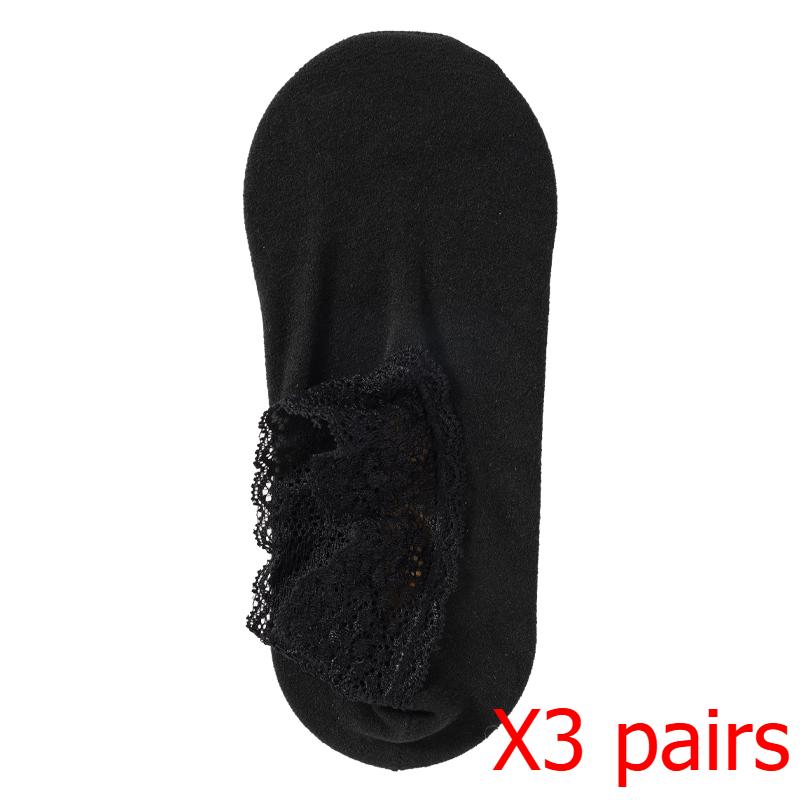 Women's Autumn Winter Thickened Warm Fleece Socks Lace Ankle Socks Non-slip Floor Socks