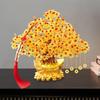 DIY Money Tree Ornamentation Set with Faux Pearls and Metal Money Not Finish for Making Home Office Decoration