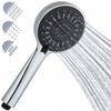 3-function Anti-calc Shower Head, Solid Chrome