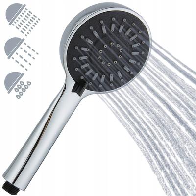 3-function Anti-calc Shower Head, Solid Chrome