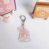 Melody Kuromi Cinnamon Dog Pendant Keyring Cute Keychain Kitty Schoolbag Pendant Acrylic Bag Pendant Accessories
