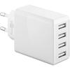 Chargeur USB 4 Voies 30W Blanc Goobay