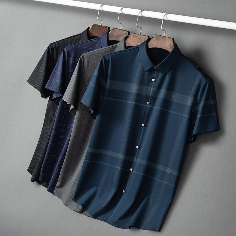 Short Sleeve Shirt Men's Business Casual Anti-Wrinkle Shirt