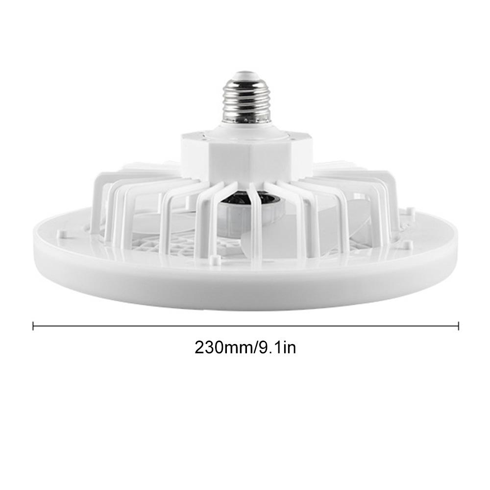 E27 Ceiling Fan Lamp 30W Remote Control Integrated Ceiling Fan Light Removable Illumination Fan Light for Living Room Bedroom