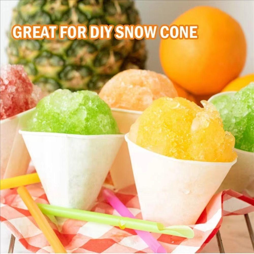 250Pcs 3.7 OZ White Paper Cone Cups Leakproof Cone Party Tableware Disposable Paper Cups  Festivals