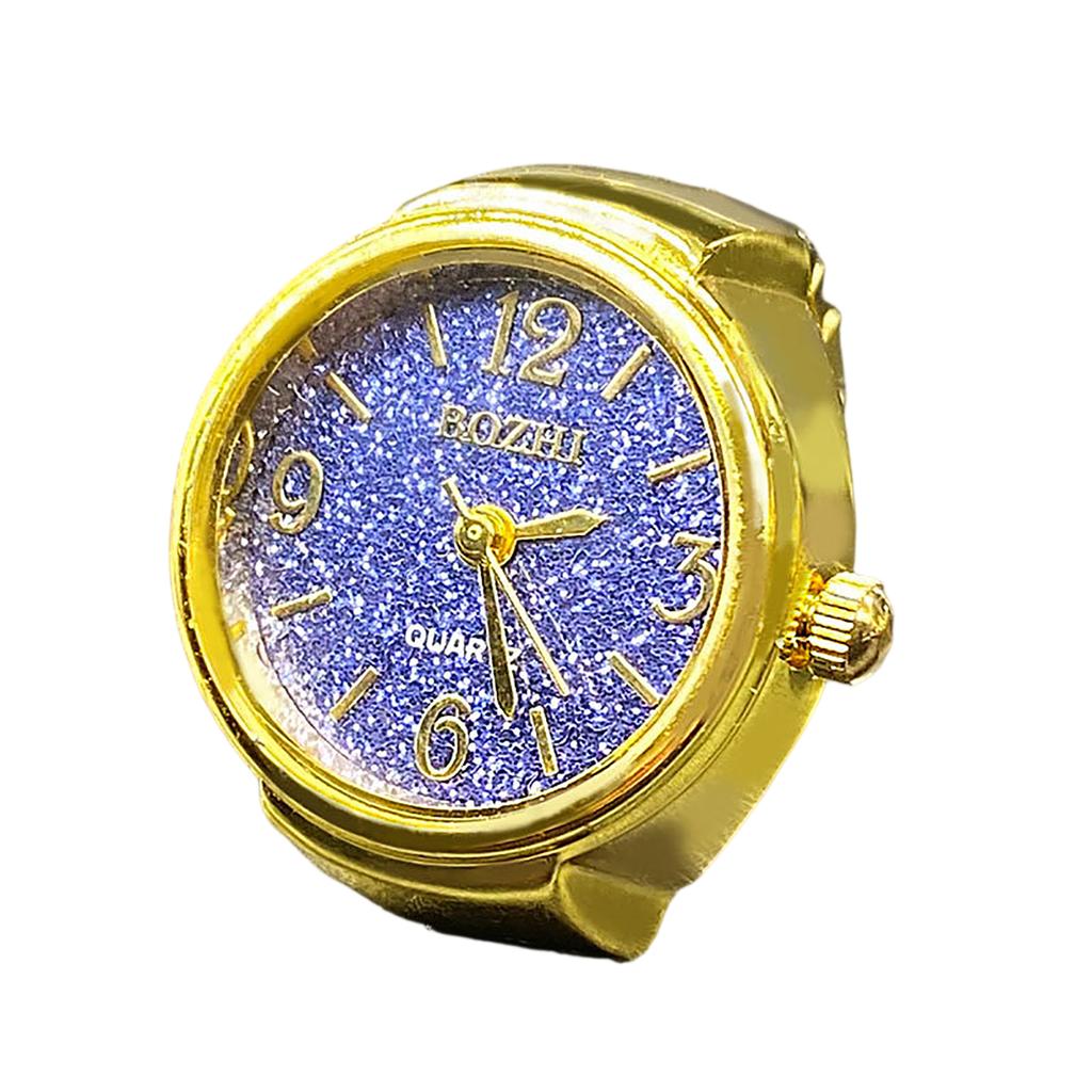 Ring Watch Fashion Square Ring Shape Watch Personality Creative Retro Style Ring Electronic Watch
