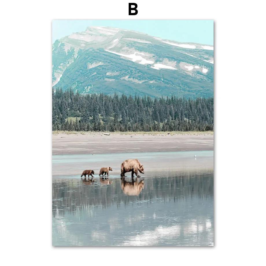 Calm Ocean Landscape Seagull Beach Shell Romantic Sakura Art Canvas Print Painting Posters Living Room Wall Picture Home Decor