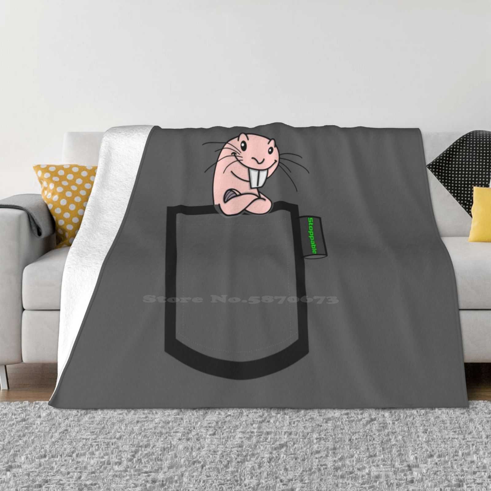 Possible Stoppable Rufus Creative Design Light Thin Soft Flannel Blanket Kp Rufus Ron Stoppable Pocket 30x40in