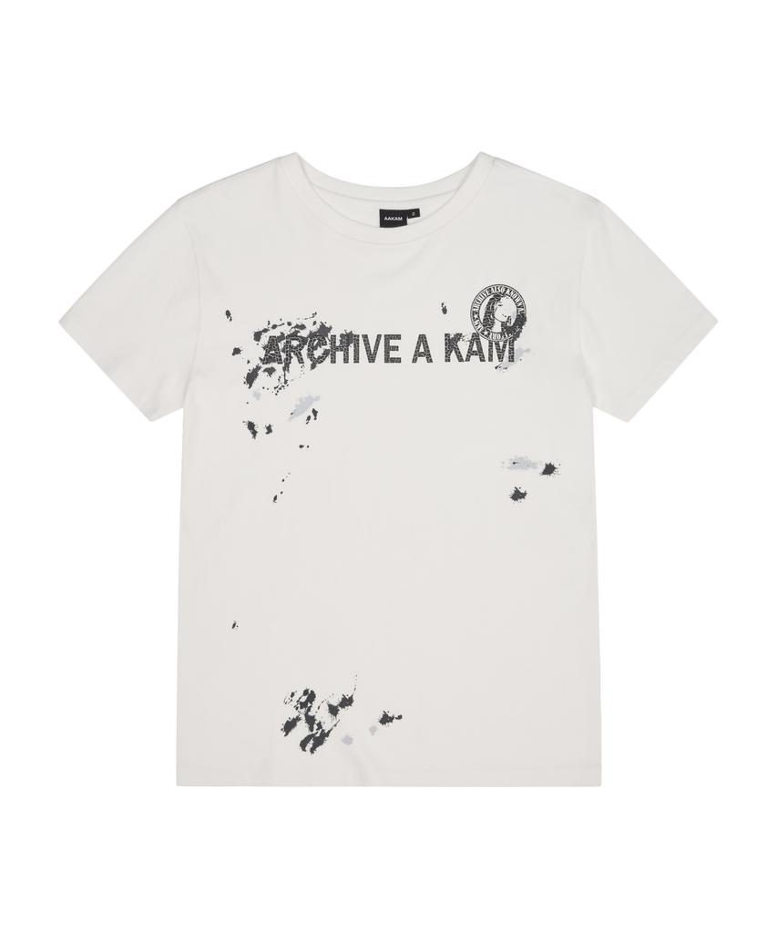 AAKAM A Kam Painted Half Top (White)