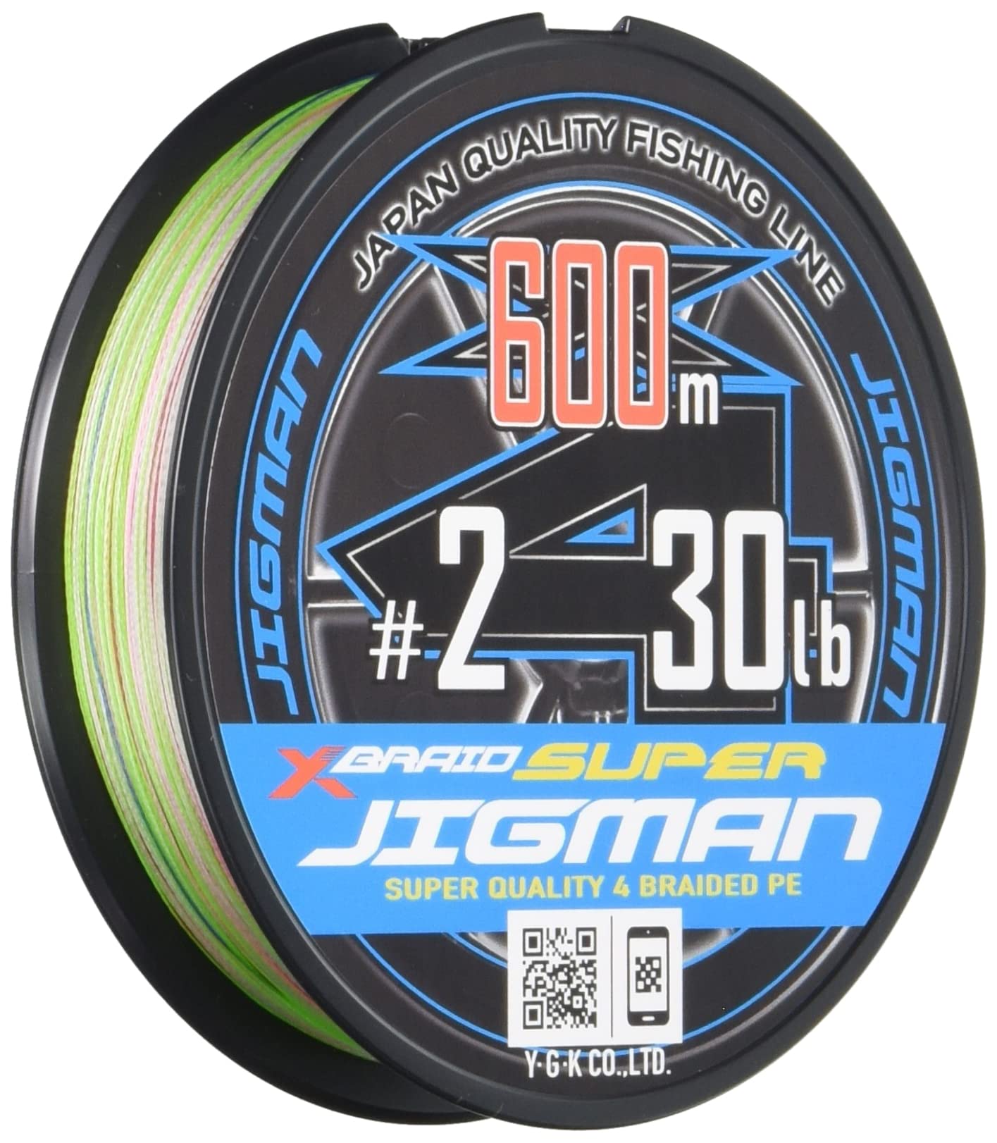 

Super Jigman X4 5 30lb X-Braid 600m, No. 2, Colors,