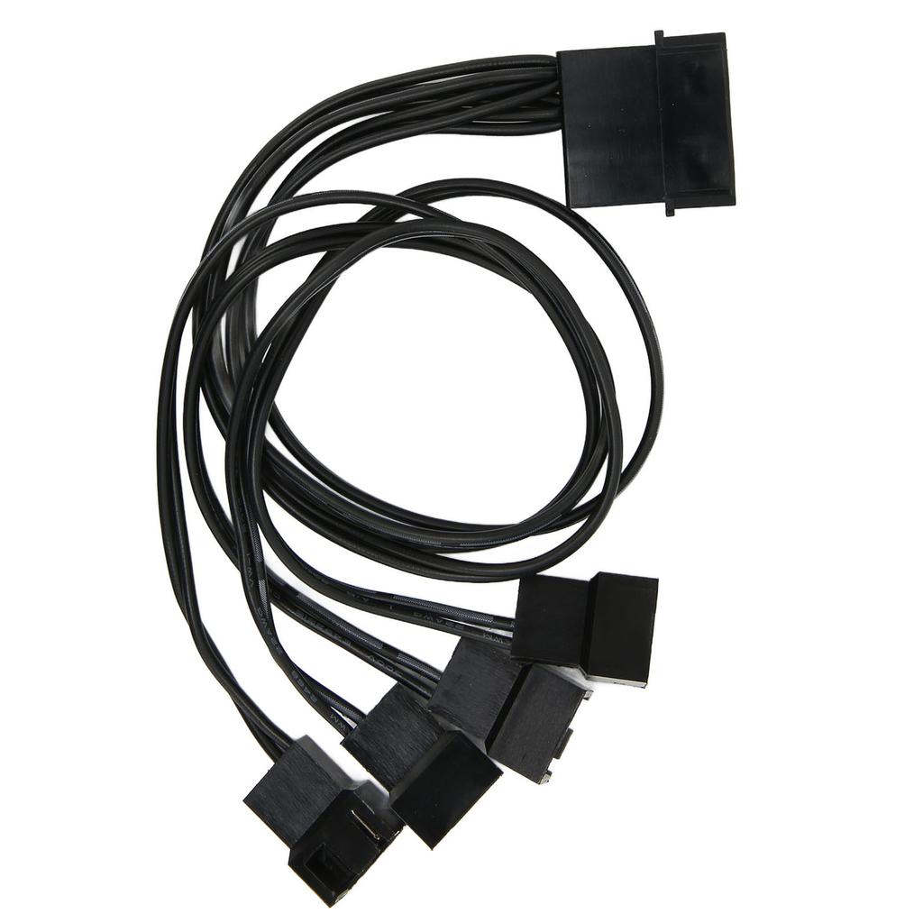 PWM Fan Splitter Practical 4 Pin Adapter Durable 3 Pin Extension Power Cable for Desktop Computer
