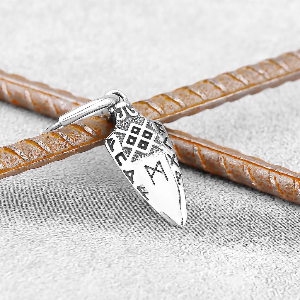 925 Sterling Silver Classic Viking Earrings Nordic Men's Vintage Scandinavian Amulet Jewelry Studs Party Accessories