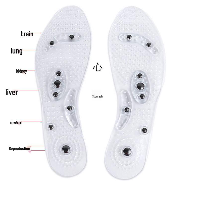 Semelles magnétiques en PVC transparent avec 8 aimants