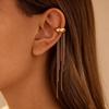 Stainless Steel Tassel Ear Cuff Women Non-Pierced Bone Clip Elegant Minimalist Fashion Jewelry