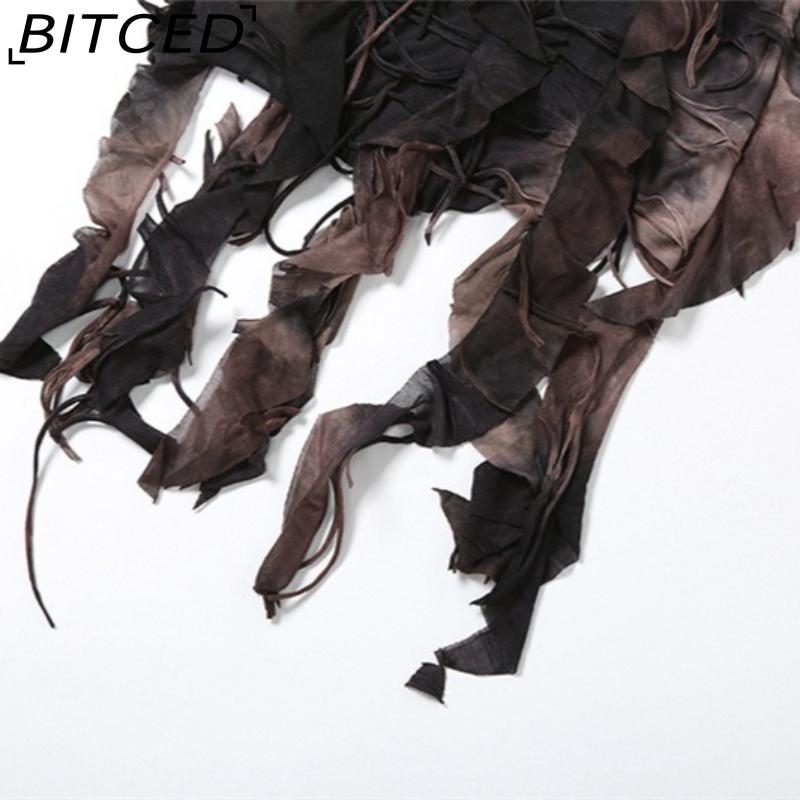 BITCED Summer Women's Solid-Color Slim-Fit High-Waisted Fashion Strapless Sexy Backless Dress