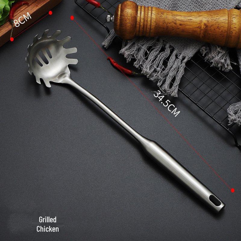 304 Stainless Steel Wok Spatula & Slotted Spoon Set