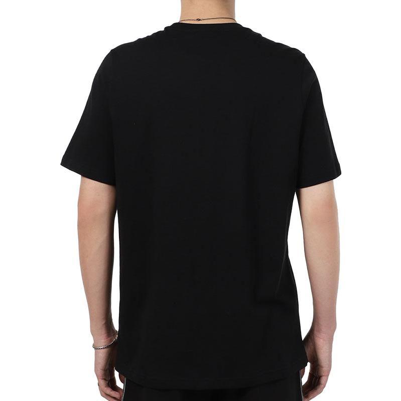 Adidas T Shirts Men's Black Crew Neck Moderate Straight Fit GN2148