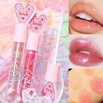 6 Colors Liquid Matte Lipstick Love Mirror Lip Gloss Lip Glaze Plumper Lip Oil