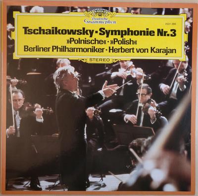 LP Record TSCHAIKOWSKY  HERBERT VON KARAJAN   Symphony No. 3 Polish  Polish 2531286 DEUTSCHE GRAMM 1979 Germany Classical Used