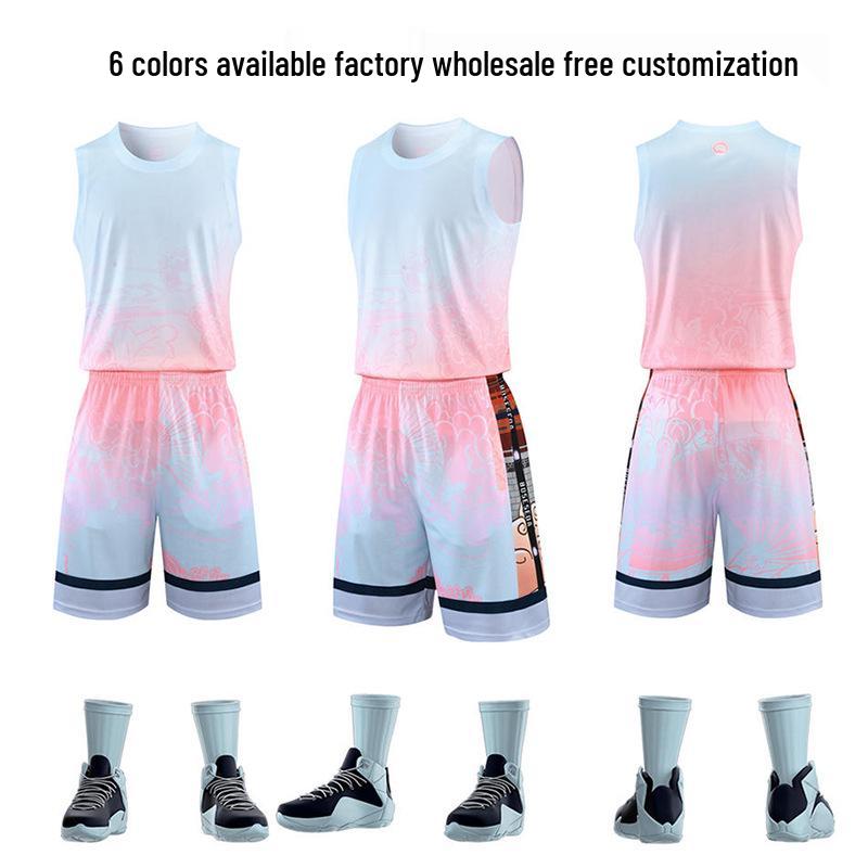 

Men s Summer Training Basketball Tank and Shorts Set with Custom Printing XXL