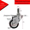 Stainless Steel Swivel Caster with PVC Wheel & Brake, Rustproof & Waterproof