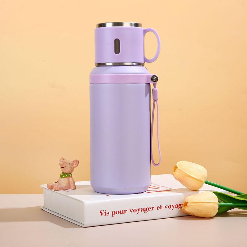 Tazza da Viaggio Moderna Minimalista in Acciaio Inossidabile con Separatore per Tè per Uso Esterno